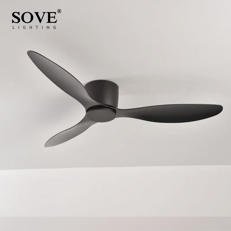 SOVE ventilateur de plafond blanc plancher bas Ultra mince 17 cm DC ventilateur de plafond avec télécommande ventilateurs de plafond simples sans lumière 220 V - Image 12