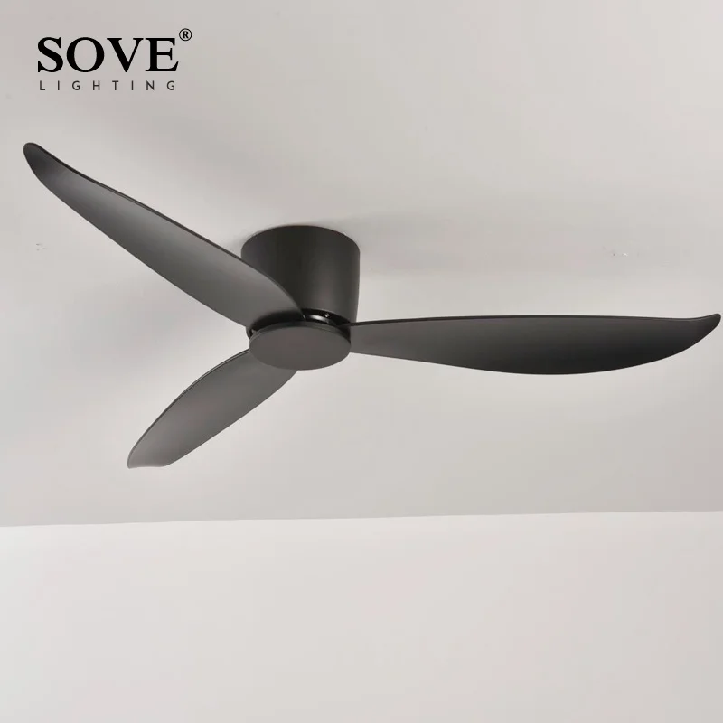 SOVE ventilateur de plafond blanc plancher bas Ultra mince 17 cm DC ventilateur de plafond avec télécommande ventilateurs de plafond simples sans lumière 220 V - Image 8