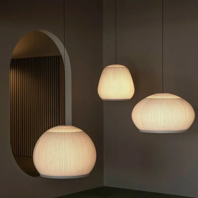 Spanish Designer Pendant Lamp Fabric Chandelier Suspension Hanging Light - Image 3