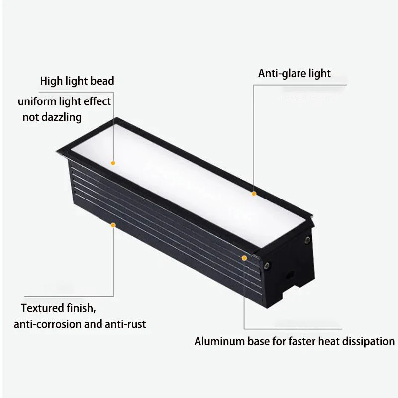 spot led à intensité variable éclairage encastré créatif linéaire - Image 4