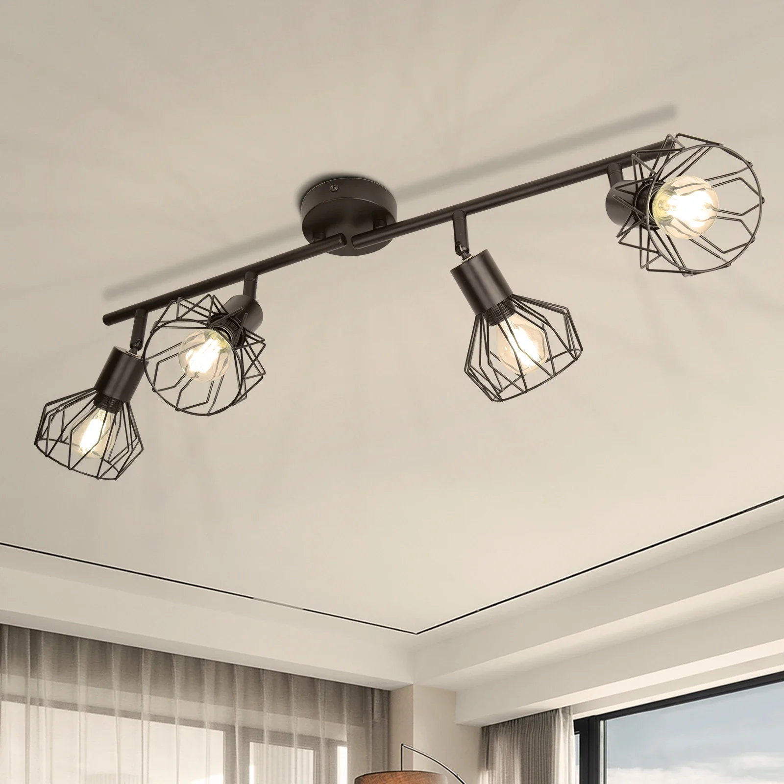 spot led plafonnier réglable en fil métallique pour intérieur - Image 2