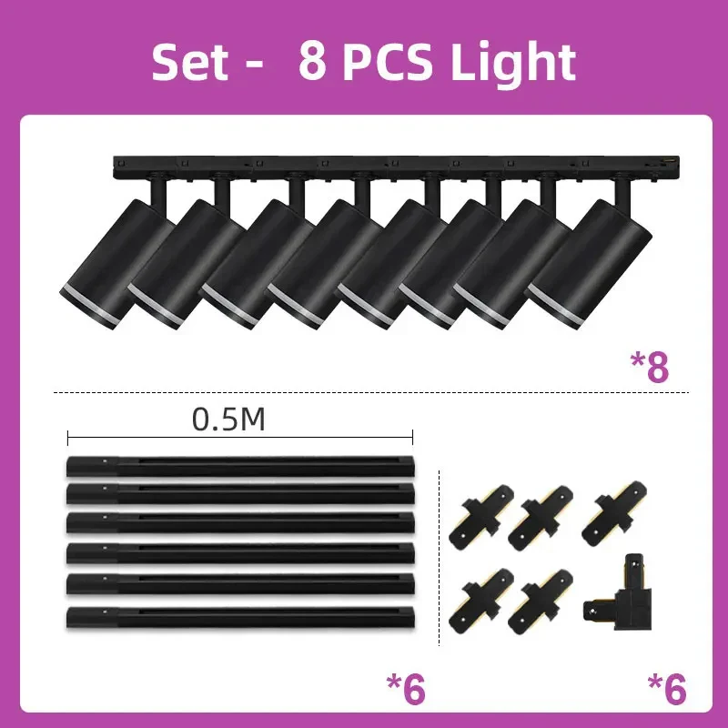 spot led sur rail pour éclairage de magasin et cuisine - Image 26