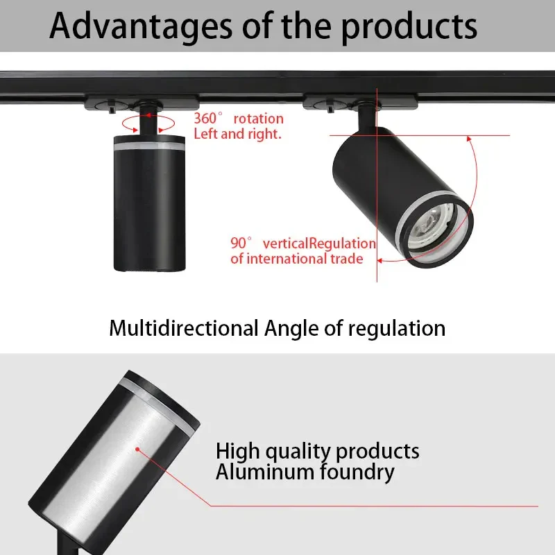spot led sur rail pour éclairage de magasin et cuisine - Image 3