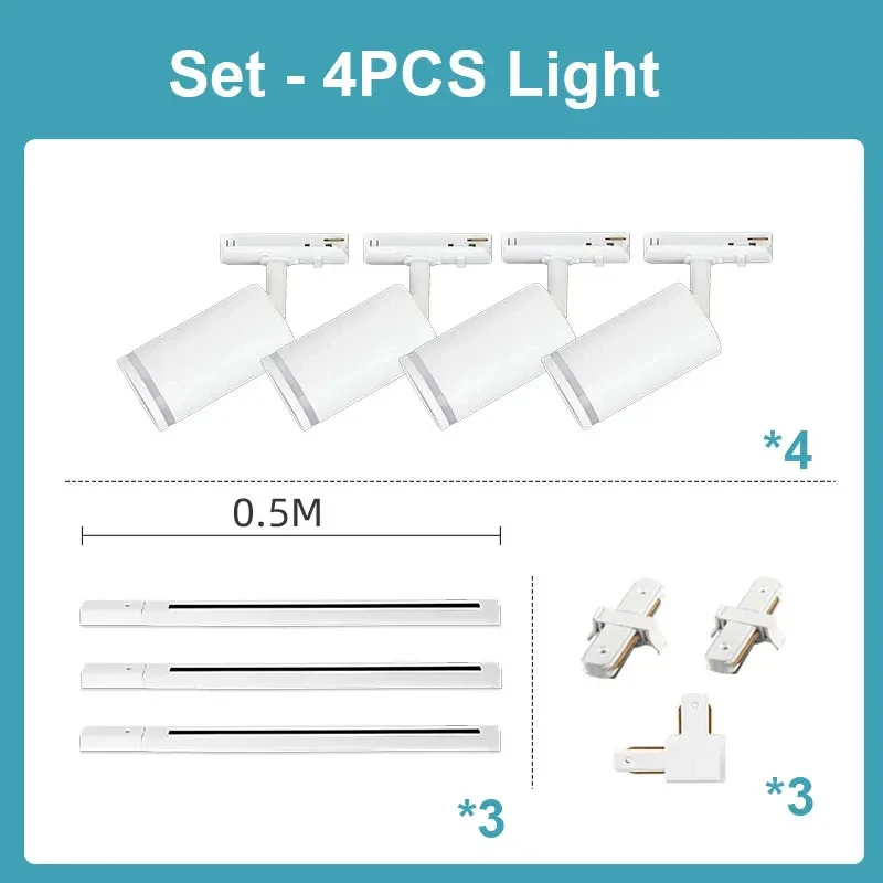 spot led sur rail pour éclairage de magasin et cuisine - Image 7