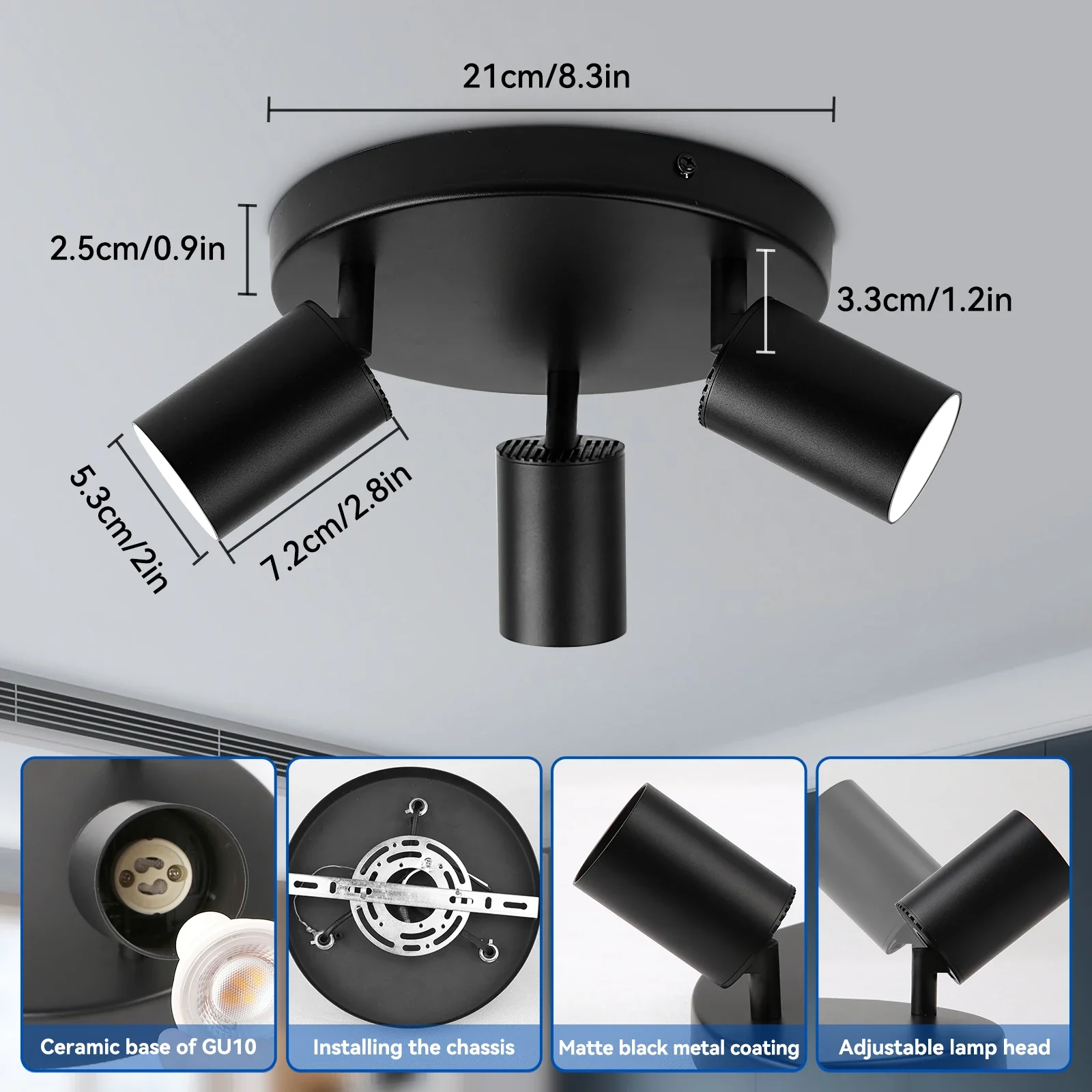 spot led sur rail pour éclairage intérieur décoratif - Image 10
