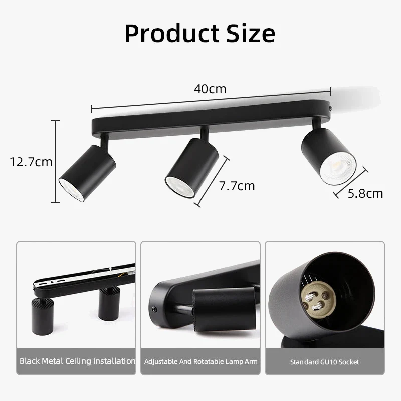 spot led sur rail pour éclairage intérieur polyvalent - Image 6