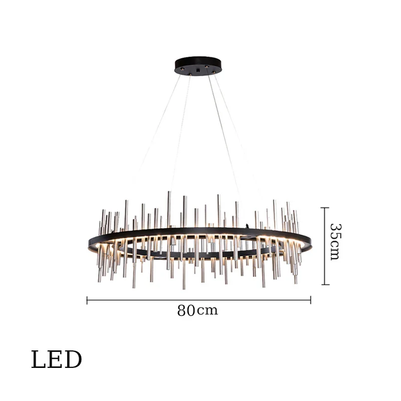 suspension à led en acier inoxydable pour décoration intérieure - Image 14