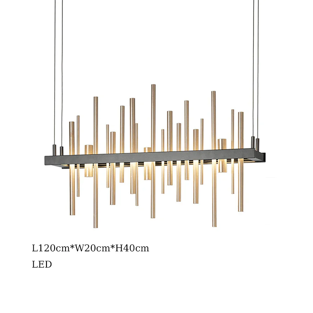 suspension à led en acier inoxydable pour décoration intérieure - Image 16