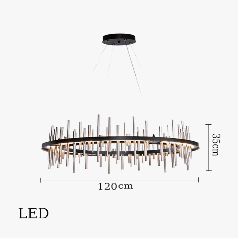 suspension à led en acier inoxydable pour décoration intérieure - Image 9