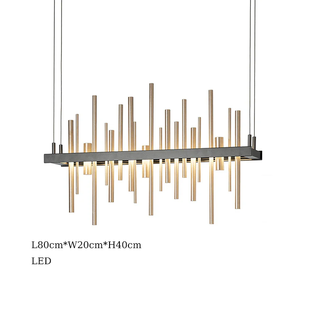 suspension à led en acier inoxydable pour décoration intérieure - Image 11