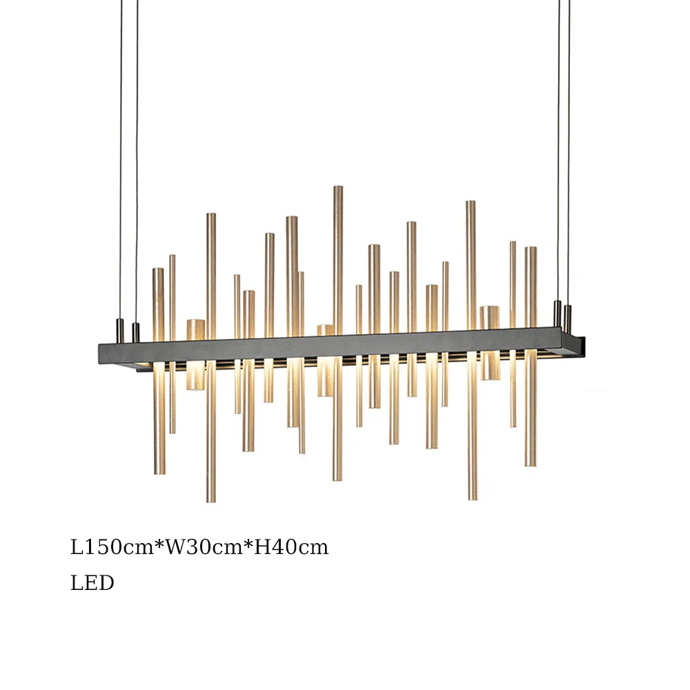 suspension à led en acier inoxydable pour décoration intérieure - Image 15