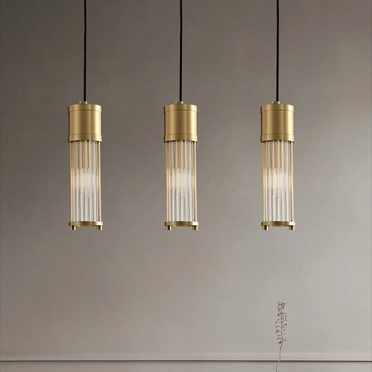suspension à led en cuivre avec abat-jour en verre réglable - Image 6