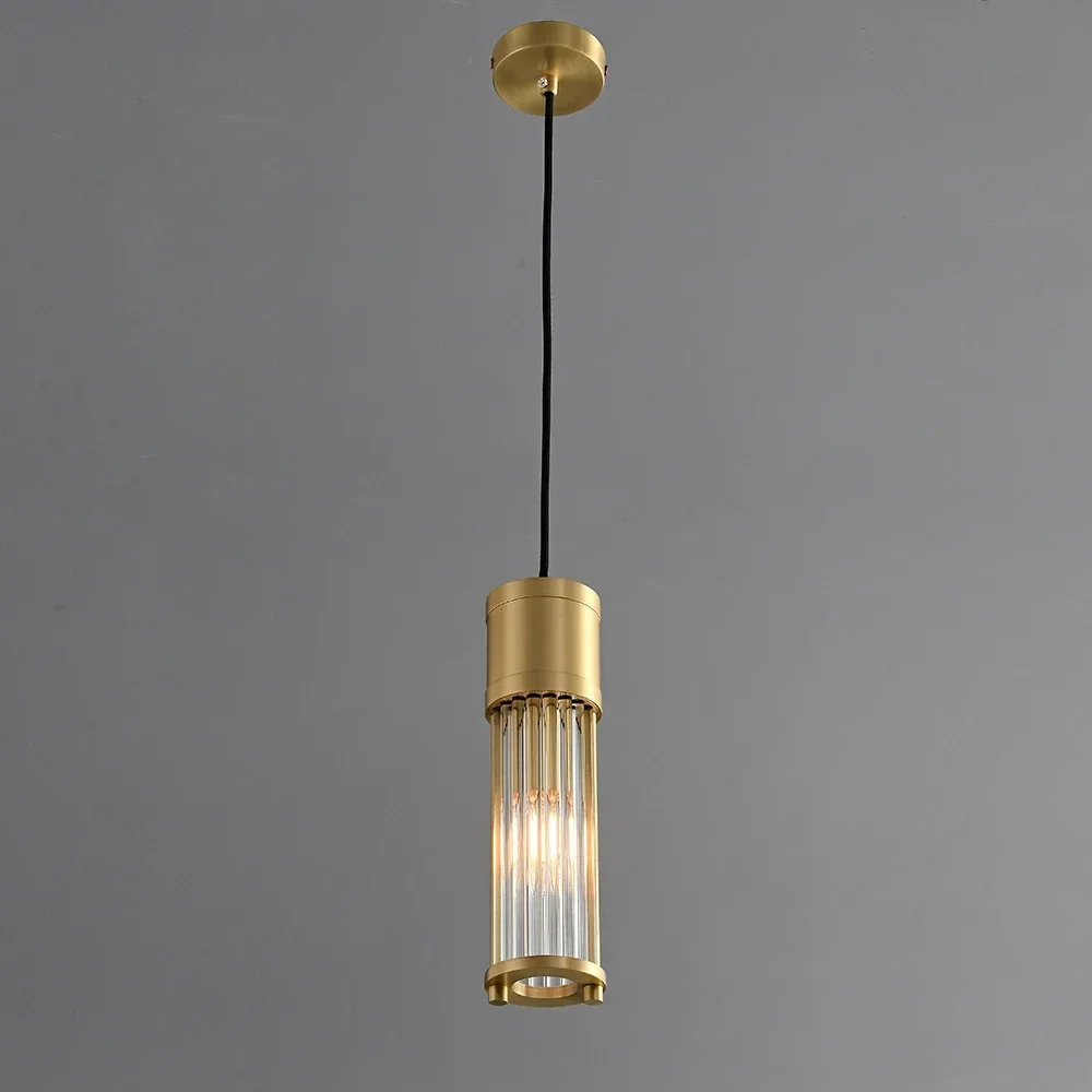 suspension à led en cuivre avec abat-jour en verre réglable - Image 7