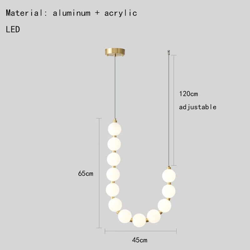 suspension à led ronde en laiton réglable pour divers espaces - Image 12