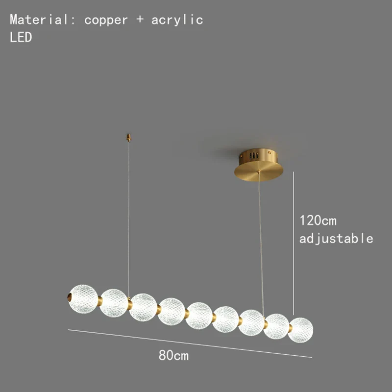 suspension à led ronde en laiton réglable pour divers espaces - Image 14