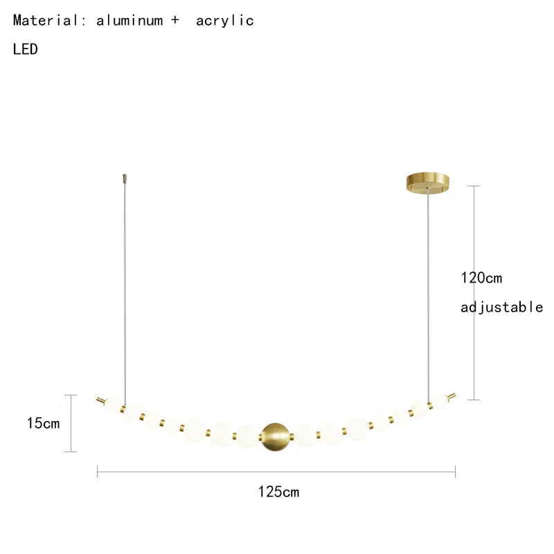 suspension à led ronde en laiton réglable pour divers espaces - Image 20