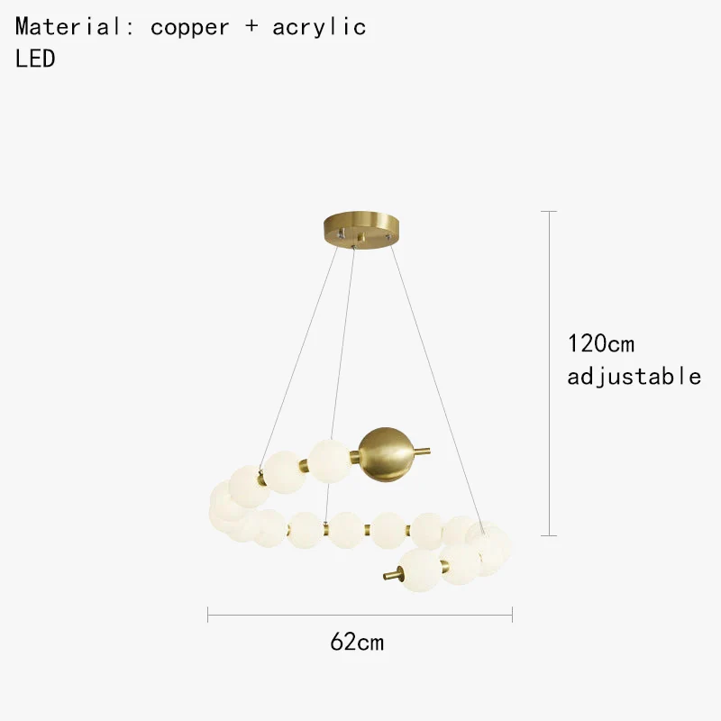 suspension à led ronde en laiton réglable pour divers espaces - Image 7