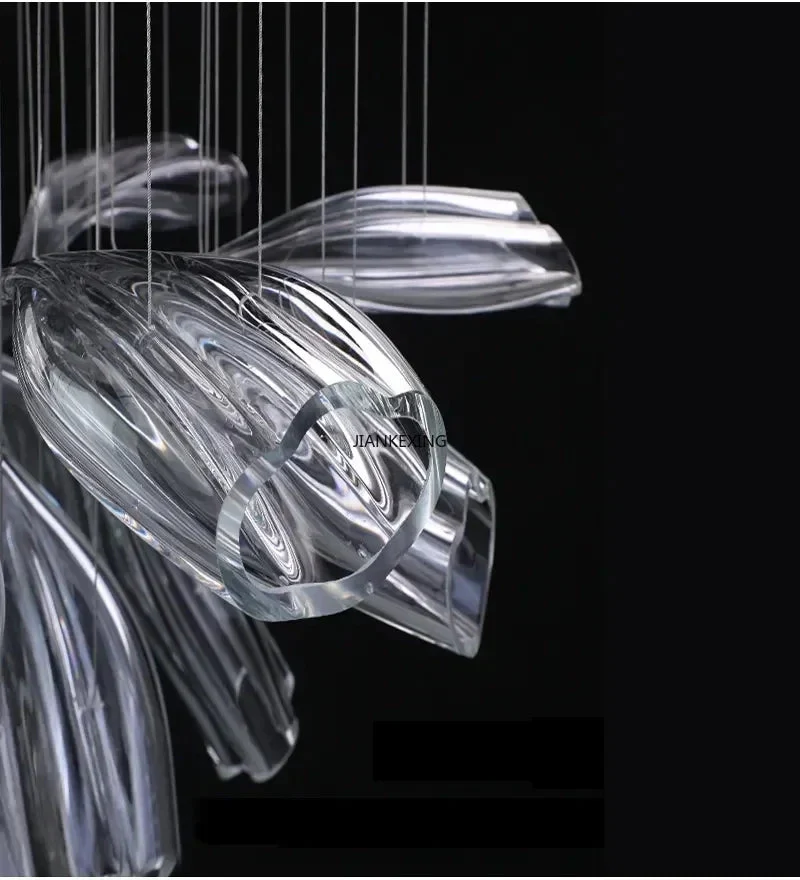 suspension art déco en verre pour intérieur moderne et élégant - Image 4