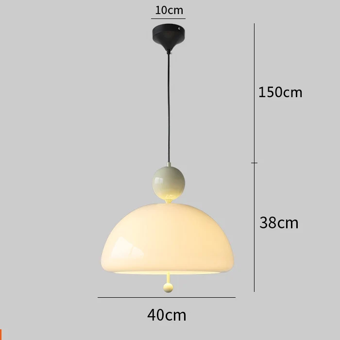 suspension bauhaus en verre blanc style médiéval pour intérieur élégant - Image 7