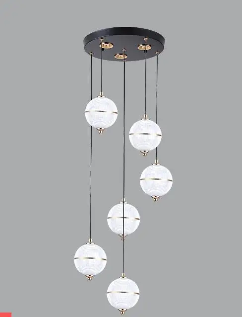 suspension boule acrylique moderne pour restaurant et bar - Image 7
