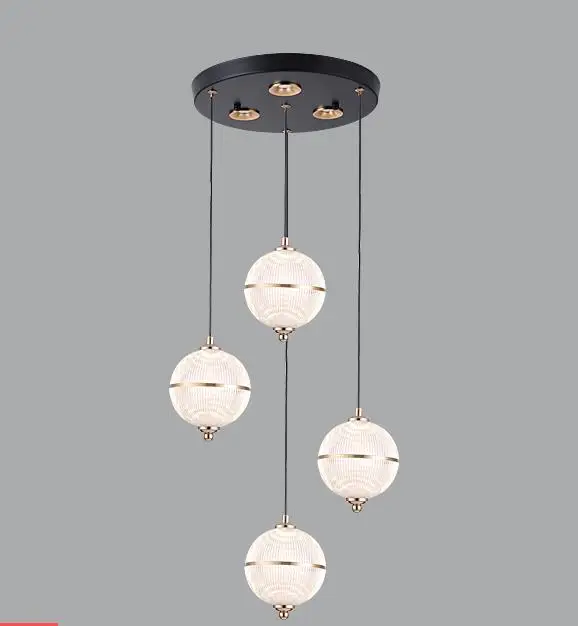 suspension boule acrylique moderne pour restaurant et bar - Image 9