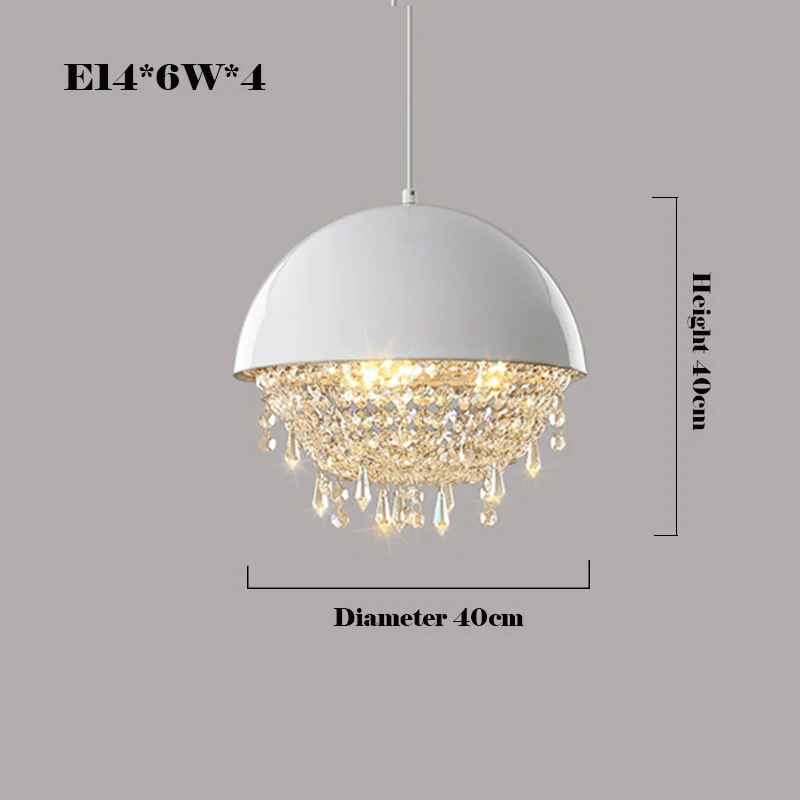 suspension chic en métal et cristal design moderne unique - Image 7