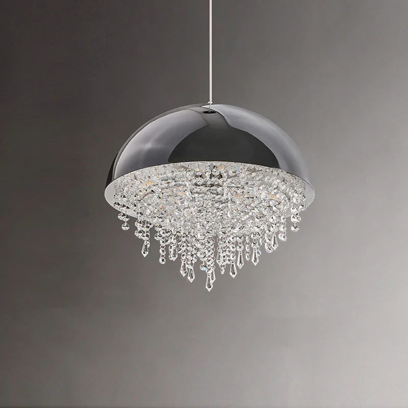 suspension créative en cristal hémisphère pour intérieur élégant - Image 4