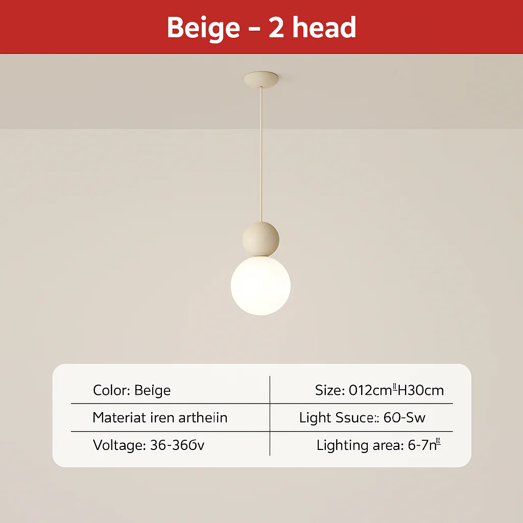 suspension danoise led boule lumineuse pour décoration intérieure - Image 7