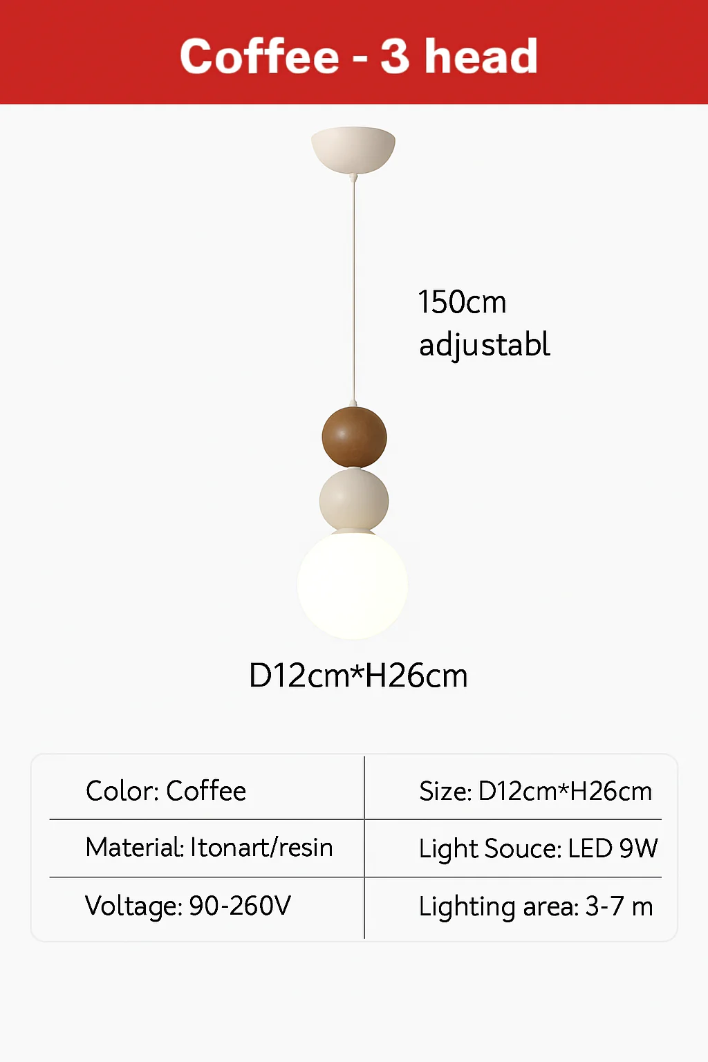 suspension danoise led boule lumineuse pour décoration intérieure - Image 22