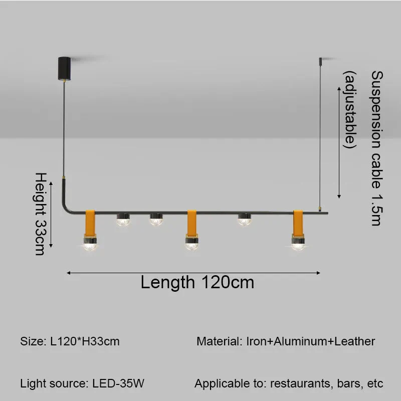 suspension design en cuir pour intérieur lumineux et élégant - Image 7