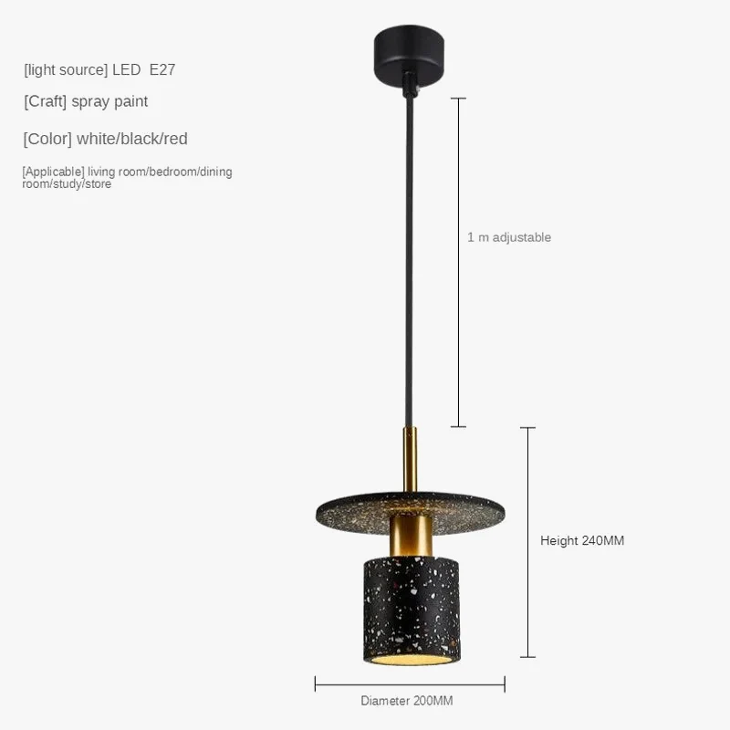 suspension design en terrazzo pour restaurant et bar - Image 6