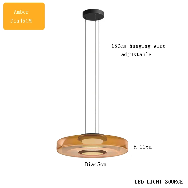 suspension design en verre série levels pour décoration moderne - Image 14