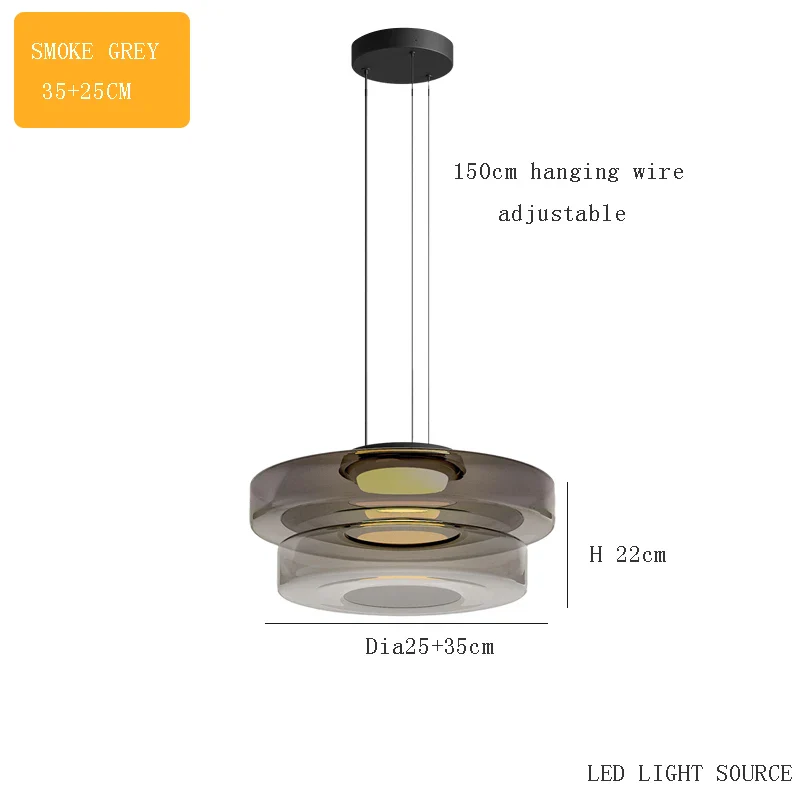 suspension design en verre série levels pour décoration moderne - Image 16