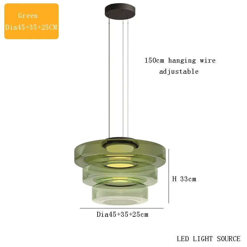 suspension design en verre série levels pour décoration moderne - Image 17
