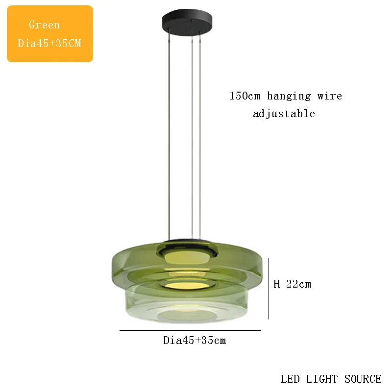 suspension design en verre série levels pour décoration moderne - Image 18