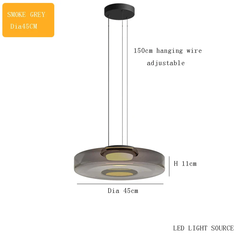 suspension design en verre série levels pour décoration moderne - Image 24
