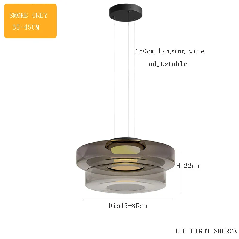 suspension design en verre série levels pour décoration moderne - Image 9