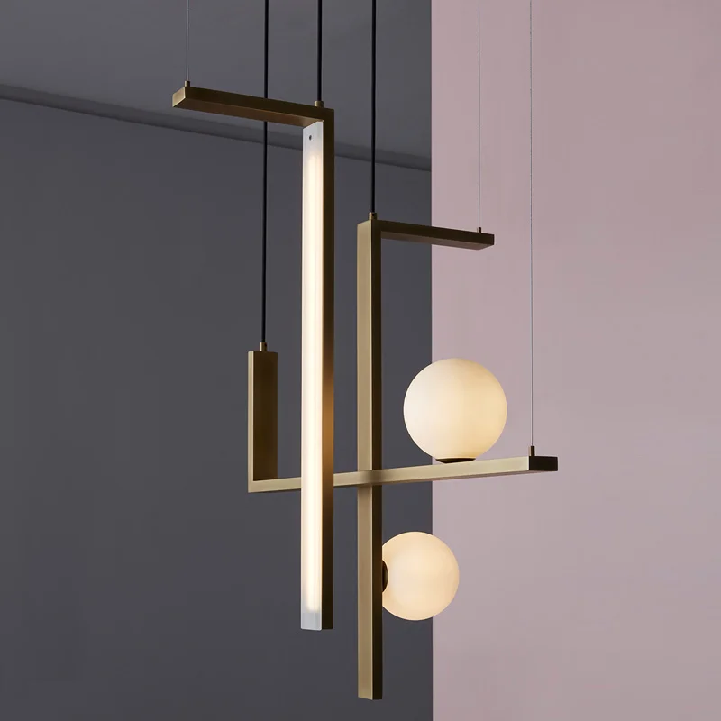 suspension design géométrique créatif pour éclairage moderne - Image 3