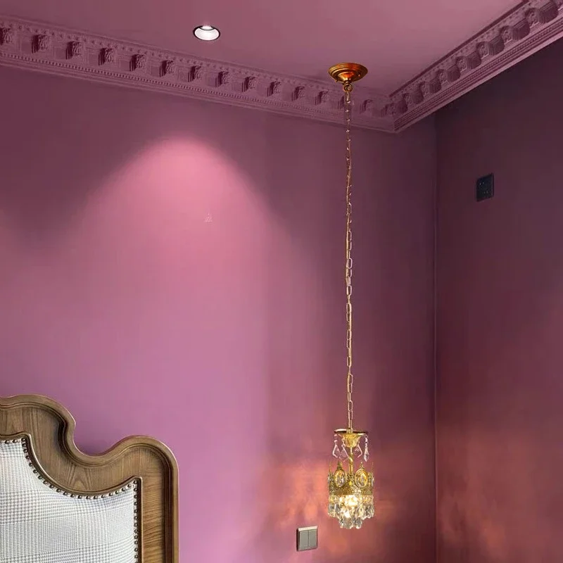 suspension dorée en cristal pour décoration intérieure élégante - Image 6