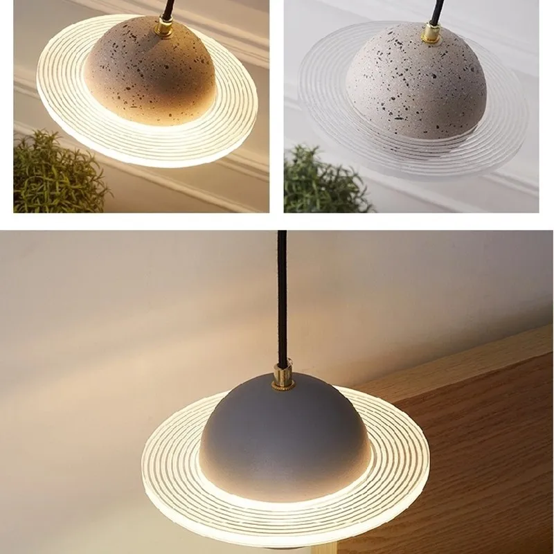 suspension en béton design mini planètes pour décoration intérieure - Image 6