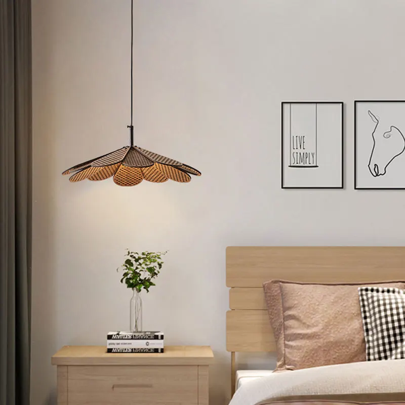 suspension en bois coréen forme de pétale pour intérieur élégant - Image 3