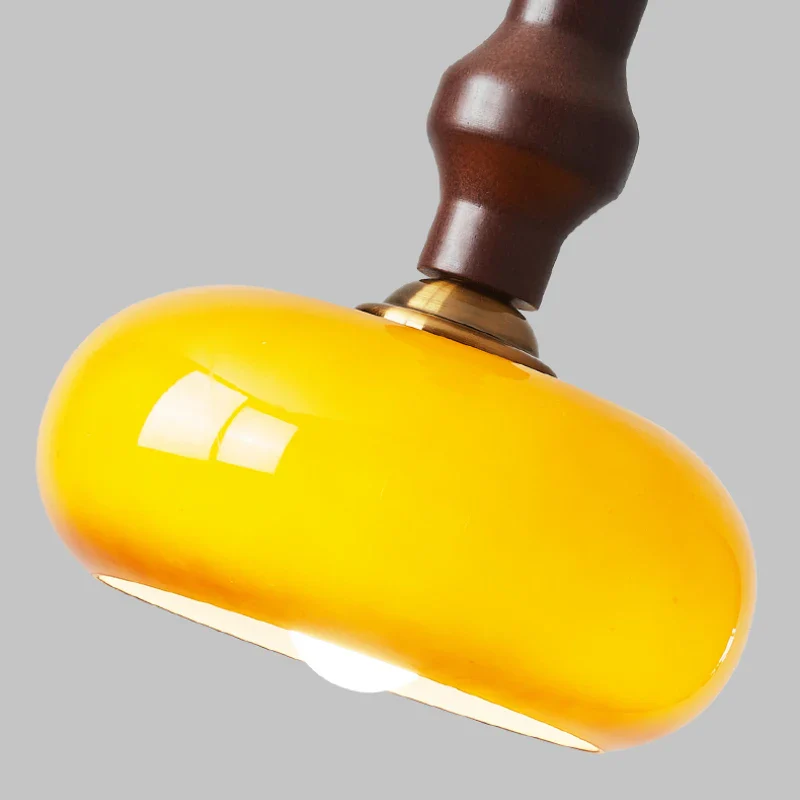 suspension en bois d'hévéa et verre pour intérieur moderne - Image 5