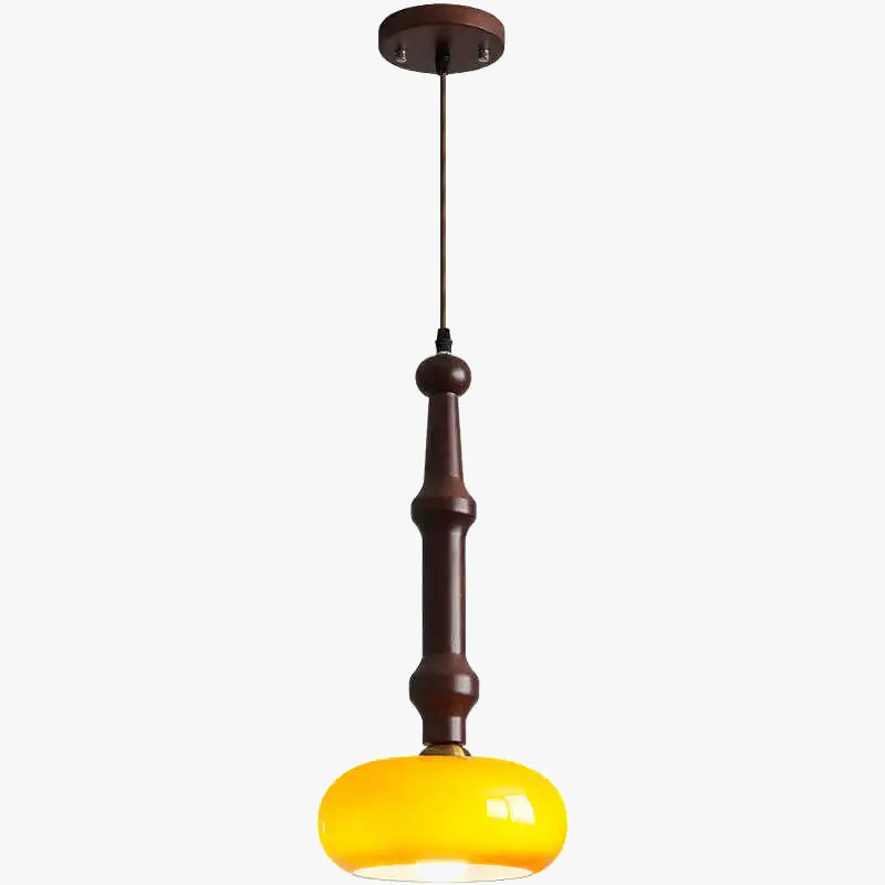 suspension en bois d'hévéa et verre pour intérieur moderne - Image 6