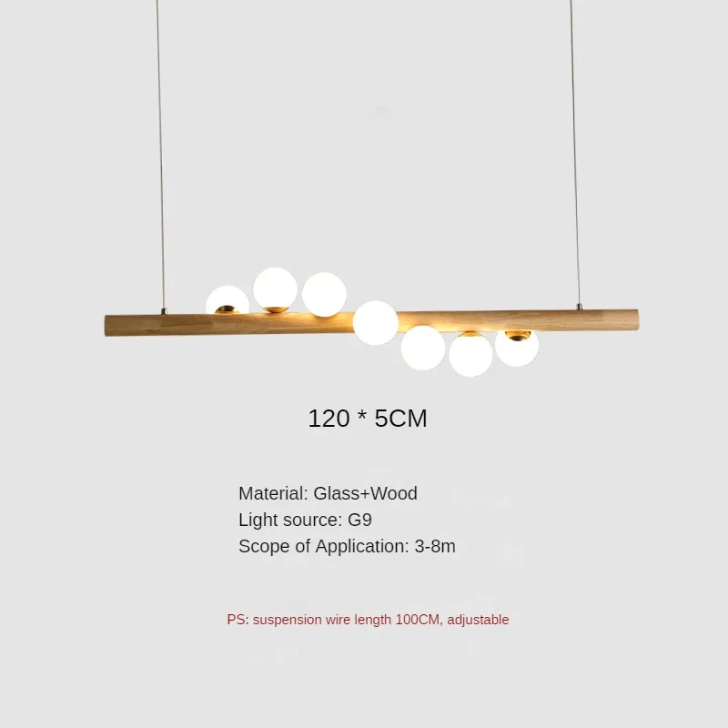 suspension en bois et verre pour restaurant moderne et créatif - Image 7