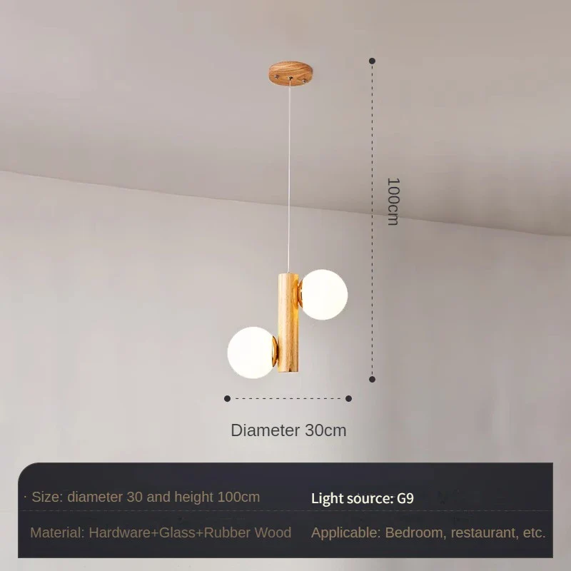 suspension en bois et verre pour restaurant moderne et créatif - Image 9