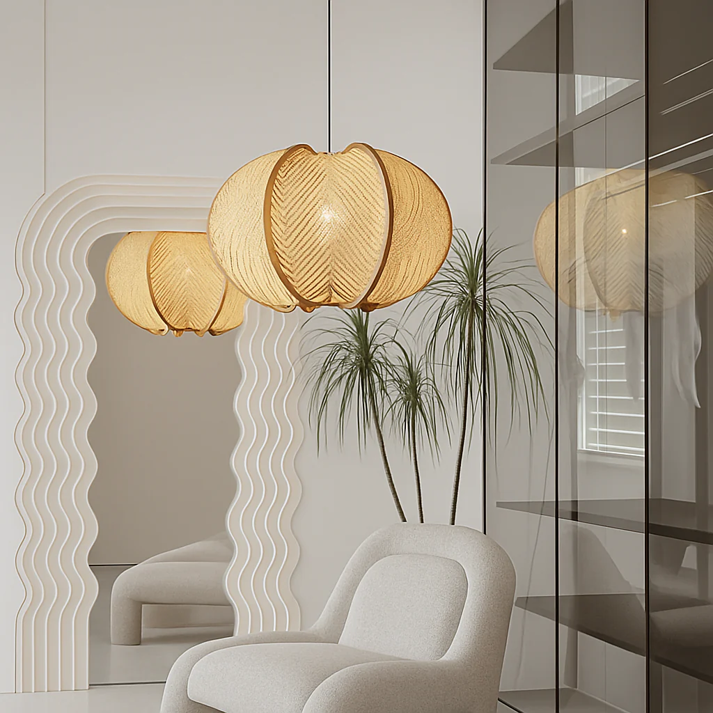 suspension en bois rétro style nordique pour décoration intérieure - Image 4