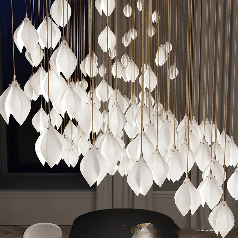 suspension en céramique nordique design fleur pour décoration intérieure - Image 4