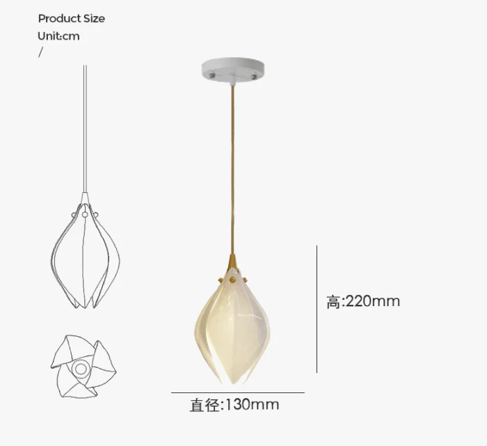 suspension en céramique nordique design fleur pour décoration intérieure - Image 5