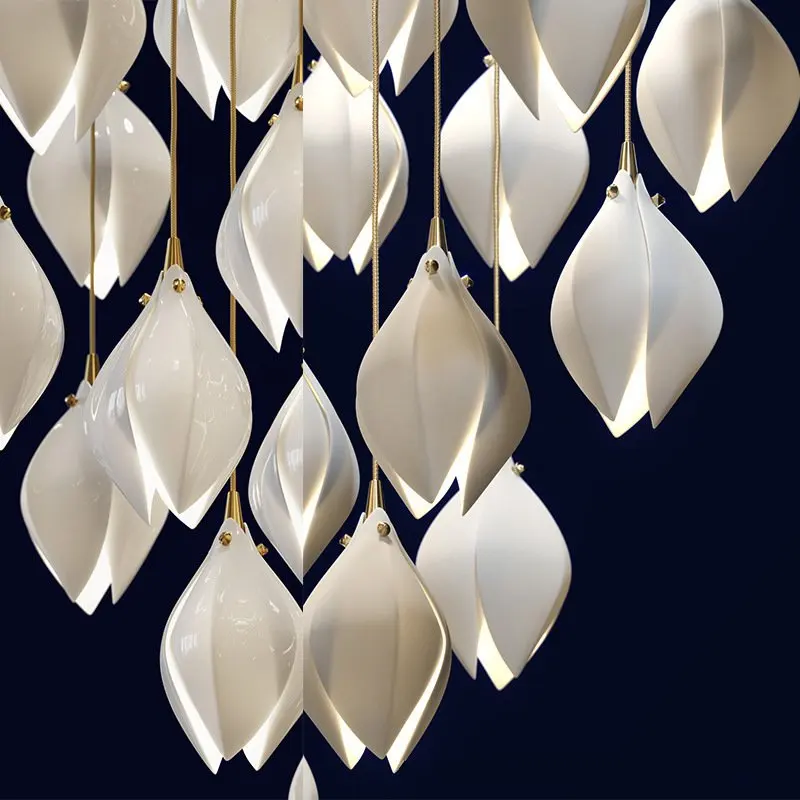 suspension en céramique nordique design fleur pour décoration intérieure - Image 7