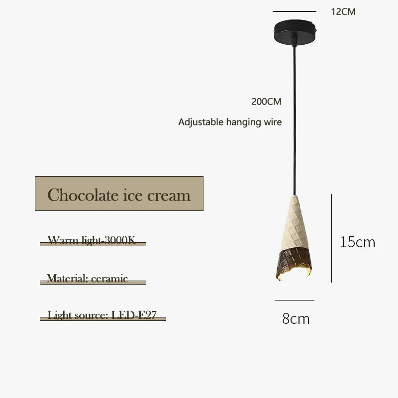 suspension en céramique pour chambre d enfant créative lampe à LED - Image 7